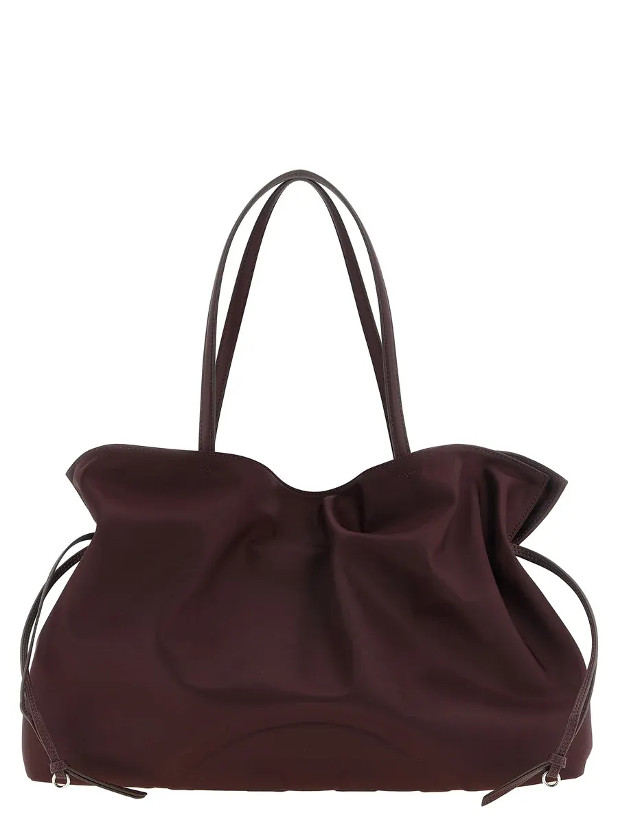 Product photograph: Tory Burch Tory Burch Nylon Shoulder Bag — Burgundy